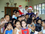 Father Xmas at Damas Orphanage